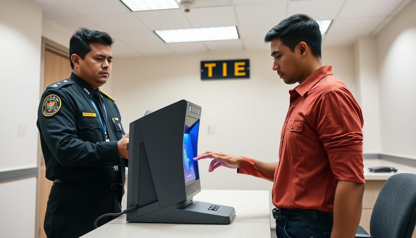 toma de huellas TIE colombianos